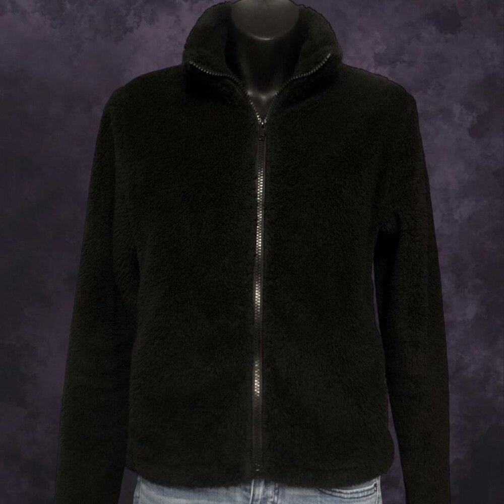 Bluenotes Black Sherpa Zip Up